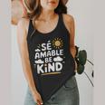 SÉ AMABLE Be Kind Bilingual Teacher Maestra Spanish Teacher Flowy Tank, funny design