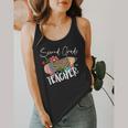 Second Grade Teacher Leopard Pencil 2nd Grade Women Teacher Flowy Tank, funny design Second Grade Teacher Leopard Pencil 2nd Grade Women Teacher Flowy Tank, funny design