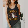 Spooky ESL Teacher Ghost Halloween School Women Flowy Tank, funny design