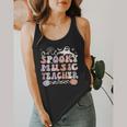 Spooky Music Teacher Halloween Music Teaching Men Women Flowy Tank, funny design Spooky Music Teacher Halloween Music Teaching Men Women Flowy Tank, funny design