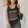 Students Saying 6-7 67 Six Seven Teacher Christmas Flowy Tank, funny design Students Saying 6-7 67 Six Seven Teacher Christmas Flowy Tank, funny design