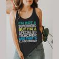 Superhero & Special Education Teacher Men Women Flowy Tank, funny design