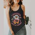 I Survived 67 Days Of School Groovy Retro Teachers Girls Flowy Tank, funny design I Survived 67 Days Of School Groovy Retro Teachers Girls Flowy Tank, funny design
