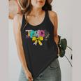 Teach Coquette Bow Teacher Back To School Happy First Day Flowy Tank, funny design Teach Coquette Bow Teacher Back To School Happy First Day Flowy Tank, funny design