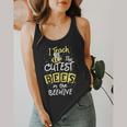 I Teach The Cutest Bees In The Beehive Kindergarten Teacher Flowy Tank, funny design