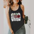 Teach Love Inspire Pre-k Teacher Apple Leopard Red Plain Flowy Tank, funny design