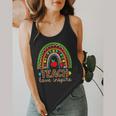 Teach Love Inspire Rainbow Leopard Cheetah Print Teacher Flowy Tank, funny design Teach Love Inspire Rainbow Leopard Cheetah Print Teacher Flowy Tank, funny design