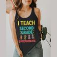 I Teach Second Grade Superheroes Teacher Superhero Flowy Tank, funny design I Teach Second Grade Superheroes Teacher Superhero Flowy Tank, funny design