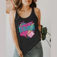 Teacher 90s Retro Colorful Teacher Of The 90s Back To School Flowy Tank, funny design