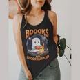 Teacher Halloween Ghost Reading Book Animal Boooks Are Flowy Tank, funny design Teacher Halloween Ghost Reading Book Animal Boooks Are Flowy Tank, funny design