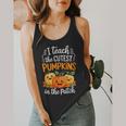 Teacher Halloween Pre-K Teacher Kindergarten Cutest Pumpkins Flowy Tank, funny design