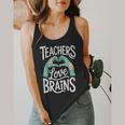 Teacher Halloween Shirt Women Men Teachers Love Brains Flowy Tank, funny design
