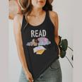 Teacher Library Read Book Club Piggie Elephant Pigeons Men Women Kids Flowy Tank, funny design