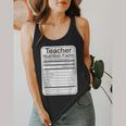 Teacher Nutrition Facts Teachers Nutritional Fact Flowy Tank, funny design