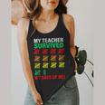My Teacher Survived 67 Days Of Me School Kids Costume Flowy Tank, funny design My Teacher Survived 67 Days Of Me School Kids Costume Flowy Tank, funny design