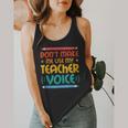 Teacher Voice Teacherlife Primary School Teacher Flowy Tank, funny design