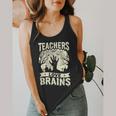Teachers Love Brains Halloween Costume Boo Trick Teach Flowy Tank, funny design