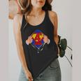 Teachers Are Superheroes 4th Grade Super Teacher Staff Men Women Flowy Tank, funny design