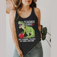 Teachersaurus Rex Dinosaur Like A Normal Teacher Saurus Flowy Tank, funny design Teachersaurus Rex Dinosaur Like A Normal Teacher Saurus Flowy Tank, funny design