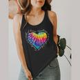 Teaching Is a Work Of Heart Tie Dye Hippie For Teacher For Men Women Girls Kids Flowy Tank, funny design