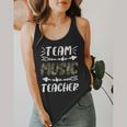 Team Music Teacher Camo Teacher Student Back To School Flowy Tank, funny design Team Music Teacher Camo Teacher Student Back To School Flowy Tank, funny design