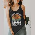 Thanksgiving Dance Teacher Gobble Squad Turkey Flowy Tank, funny design