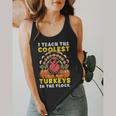 Thanksgiving I Teach Coolest Turkeys Teacher Fall Women Men Flowy Tank, funny design