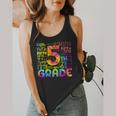 Tie Dye 5th Grade Typography Team Fifth Grade Teacher For Men Women Girls Kids Flowy Tank, funny design