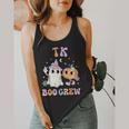 TK Boo Crew Retro Groovy Halloween Floral Ghost TK Teacher Men Women Kids Flowy Tank, funny design TK Boo Crew Retro Groovy Halloween Floral Ghost TK Teacher Men Women Kids Flowy Tank, funny design