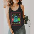 Trick Or Teach Neon Ghost Flower Teacher Spooky Halloween Flowy Tank, funny design Trick Or Teach Neon Ghost Flower Teacher Spooky Halloween Flowy Tank, funny design