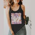 Trick Or Teach Retro Halloween Teacher Look Flowy Tank, funny design