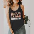 Trick Or Teach With Symbols Special Education Teacher Spooky Flowy Tank, funny design