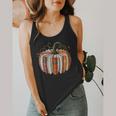 Vintage Book Pumpkin Autumn Fall Librarians Bookworm Teacher Flowy Tank, funny design