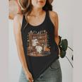 Vintage Ghost Book Reading Pumpkin Gothic Halloween Teachers Flowy Tank, funny design Vintage Ghost Book Reading Pumpkin Gothic Halloween Teachers Flowy Tank, funny design