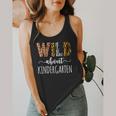 Wild About Kindergarten Teacher Leopard Print Flowy Tank, funny design Wild About Kindergarten Teacher Leopard Print Flowy Tank, funny design