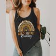 Wild About Reading Teacher Back To School Leopard Rainbow Flowy Tank, funny design Wild About Reading Teacher Back To School Leopard Rainbow Flowy Tank, funny design