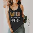 Wild About Speech SLP Leopard Teacher Back To School Kids Flowy Tank, funny design Wild About Speech SLP Leopard Teacher Back To School Kids Flowy Tank, funny design
