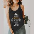 Which Witch Is Which Halloween Grammar Teacher Costume Flowy Tank, funny design