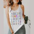 Back To School Kindergarten Alphabet ABC Teacher Women Kids Flowy Tank, funny design