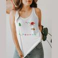 Is It Christmas Break Yet Teacher Xmas Light Santa Hat Flowy Tank, funny design Is It Christmas Break Yet Teacher Xmas Light Santa Hat Flowy Tank, funny design