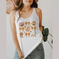 Coquette Bow Teacher Thanksgiving Fall Autumn Girls Women Flowy Tank, funny design