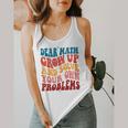 Dear Math Grow Up And Solve Your Own Problems Teens Teacher Flowy Tank, funny design Dear Math Grow Up And Solve Your Own Problems Teens Teacher Flowy Tank, funny design