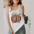 Fall Book Pumpkin Retro Reading Halloween Teacher Flowy Tank, funny design Fall Book Pumpkin Retro Reading Halloween Teacher Flowy Tank, funny design