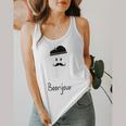 French Teacher Halloween Bonjour Ghost Flowy Tank, funny design French Teacher Halloween Bonjour Ghost Flowy Tank, funny design