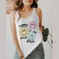 Happy To See Your Face Smile Face Teacher Back To School Flowy Tank, funny design