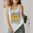 Kindergarten Squad Smile Face Teachers Kids Back To School Flowy Tank, funny design