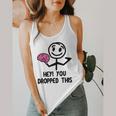 Nerdy Hey You Dropped This Brain Math Teacher Flowy Tank, funny design