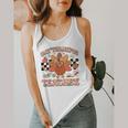 One Thankful Teacher Thanksgiving Retro Groovy Fall Teachers Flowy Tank, funny design One Thankful Teacher Thanksgiving Retro Groovy Fall Teachers Flowy Tank, funny design