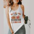 Retro Fall In Love With Learning Autumn Pumpkin Teacher Flowy Tank, funny design Retro Fall In Love With Learning Autumn Pumpkin Teacher Flowy Tank, funny design