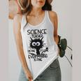 Science Teacher Appreciation Merch -Adults -Youth Grey Classic Fit Modern Science Theme Cartoon Flowy Tank, funny design